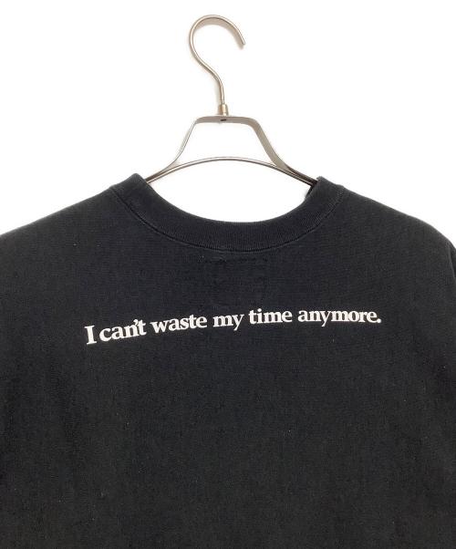 WASTED YOUTH（ウェイステッドユース）Wasted Youth (ウェイステッドユース) ロゴ刺繍スウェット ブラック サイズ:Mの古着・服飾アイテム