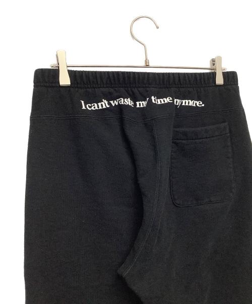 WASTED YOUTH（ウェイステッドユース）WASTED YOUTH (ウェイステッドユース) ロゴ刺繍スウェットパンツ ブラック サイズ:XLの古着・服飾アイテム