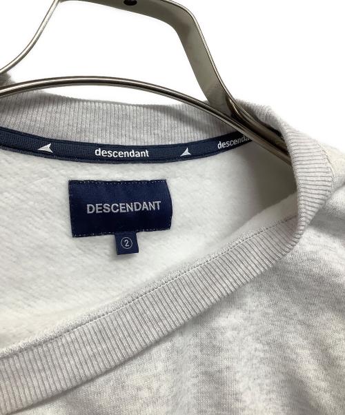 DESCENDANT（ディセンダント）DESCENDANT (ディセンダント) スウェット グレー サイズ:Mの古着・服飾アイテム