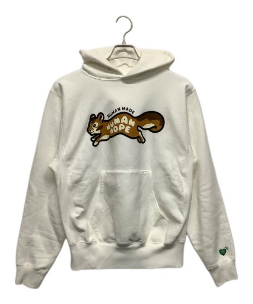 HUMAN MADE（ヒューマンメイド）HUMAN MADE (ヒューマンメイド) j-hope パーカー ホワイト サイズ:Mの古着・服飾アイテム