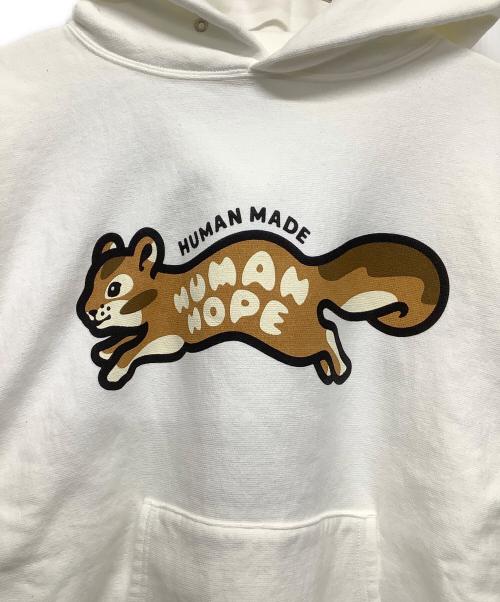 HUMAN MADE（ヒューマンメイド）HUMAN MADE (ヒューマンメイド) j-hope パーカー ホワイト サイズ:Mの古着・服飾アイテム