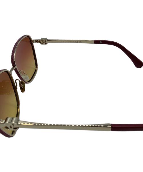 CHANEL（シャネル）CHANEL (シャネル) サングラス　CHANEL パープル×ゴールドの古着・服飾アイテム