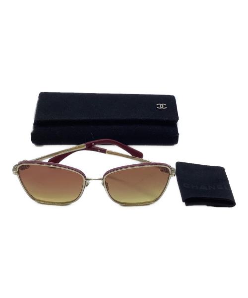 CHANEL（シャネル）CHANEL (シャネル) サングラス　CHANEL パープル×ゴールドの古着・服飾アイテム