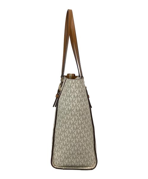 MICHAEL KORS（マイケル・コース）MICHAEL KORS (マイケル・コース) トートバッグ ホワイトの古着・服飾アイテム