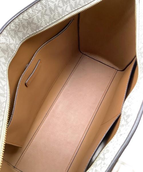 MICHAEL KORS（マイケル・コース）MICHAEL KORS (マイケル・コース) トートバッグ ホワイトの古着・服飾アイテム
