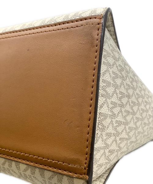 MICHAEL KORS（マイケル・コース）MICHAEL KORS (マイケル・コース) トートバッグ ホワイトの古着・服飾アイテム