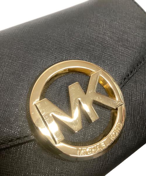 MICHAEL KORS（マイケル・コース）MICHAEL KORS (マイケル・コース) チェーンショルダーバッグ ブラックの古着・服飾アイテム
