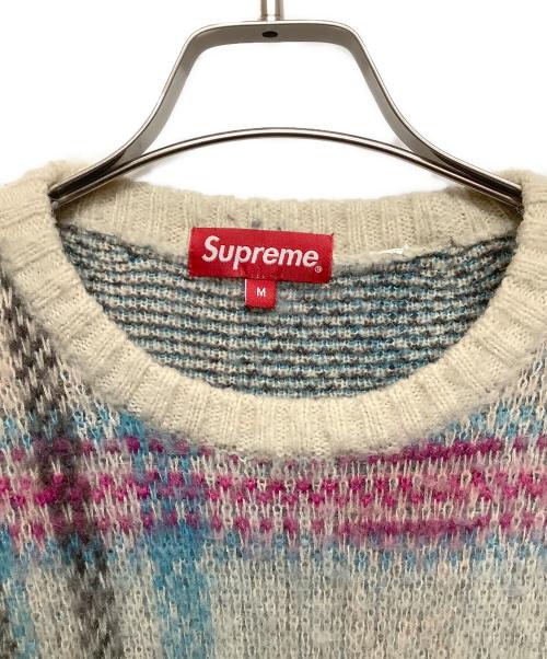 SUPREME（シュプリーム）Supreme (シュプリーム) 厚手ニット ベージュ×ピンク サイズ:Mの古着・服飾アイテム