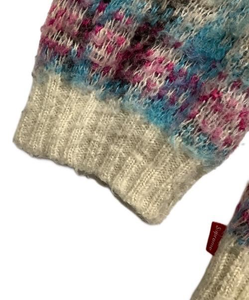 SUPREME（シュプリーム）Supreme (シュプリーム) 厚手ニット ベージュ×ピンク サイズ:Mの古着・服飾アイテム