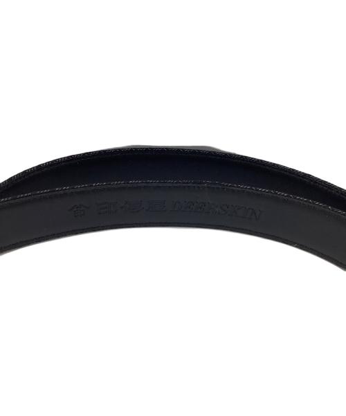 印傳屋（インデンヤ）印傳屋 (インデンヤ) ベルト ブラックの古着・服飾アイテム