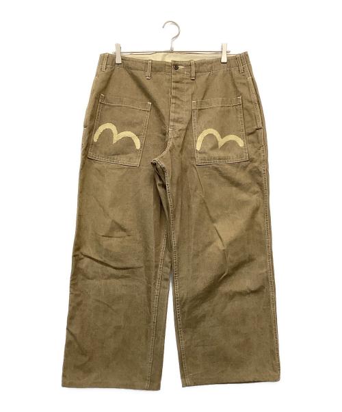EVISU（エヴィス）EVISU (エヴィス) デニムパンツ ブラウン サイズ:36の古着・服飾アイテム