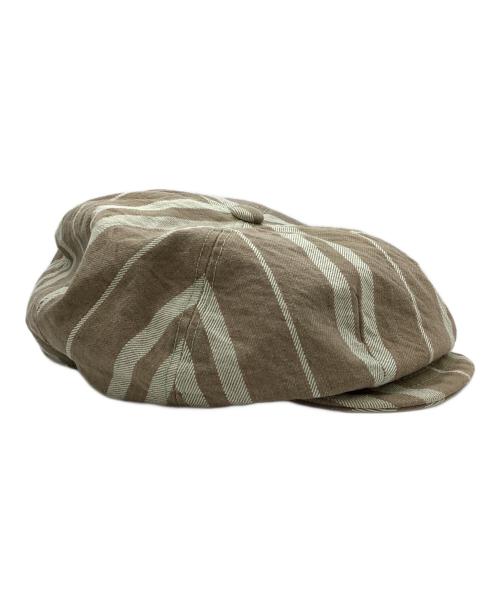 freewheelers（フリーホイーラーズ）FREEWHEELERS (フリーホイーラーズ) キャスケット　FREEWHEELERS ブラウン×ホワイトの古着・服飾アイテム