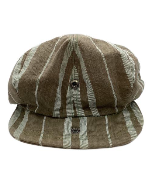 freewheelers（フリーホイーラーズ）FREEWHEELERS (フリーホイーラーズ) キャスケット　FREEWHEELERS ブラウン×ホワイトの古着・服飾アイテム