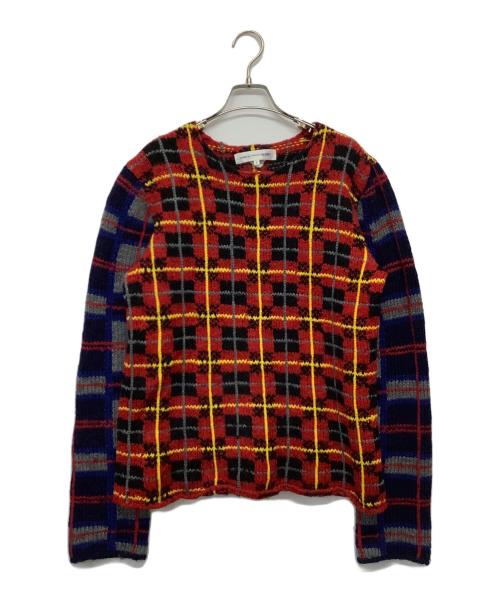 COMME des GARCONS SHIRT（コムデギャルソンシャツ）COMME des GARCONS SHIRT (コムデギャルソンシャツ) 厚手ニット マルチカラー サイズ:Mの古着・服飾アイテム