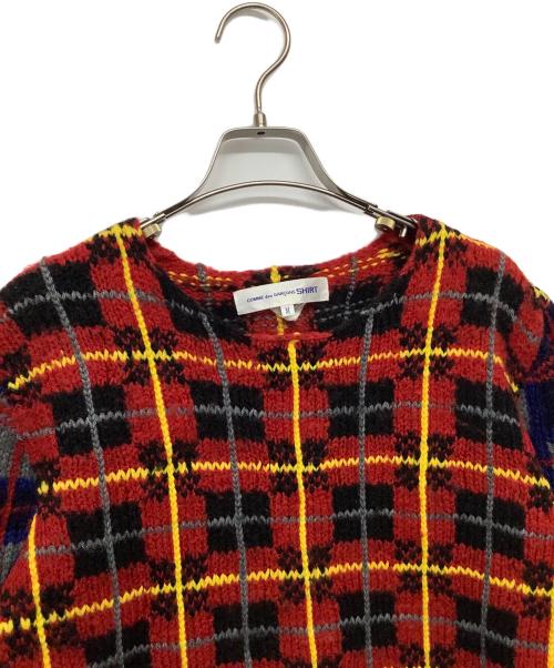 COMME des GARCONS SHIRT（コムデギャルソンシャツ）COMME des GARCONS SHIRT (コムデギャルソンシャツ) 厚手ニット マルチカラー サイズ:Mの古着・服飾アイテム