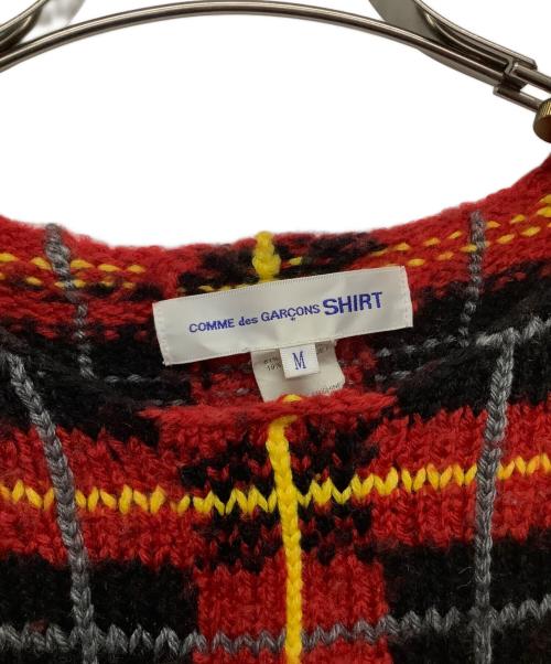 COMME des GARCONS SHIRT（コムデギャルソンシャツ）COMME des GARCONS SHIRT (コムデギャルソンシャツ) 厚手ニット マルチカラー サイズ:Mの古着・服飾アイテム