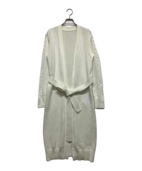 D-VEC（ディーベック）D-VEC (ディーベック) 薄手カーディガン ホワイト サイズ:S 未使用品の古着・服飾アイテム