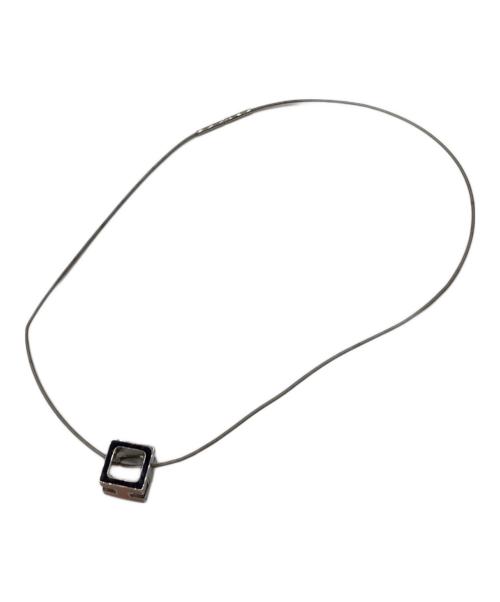 HERMES（エルメス）HERMES (エルメス) Hキューブネックレス オレンジの古着・服飾アイテム