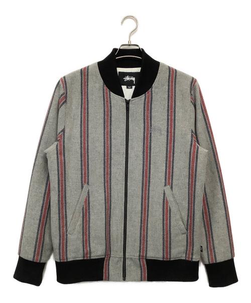 stussy（ステューシー）stussy (ステューシー) ジップジャケット グレー サイズ:Mの古着・服飾アイテム