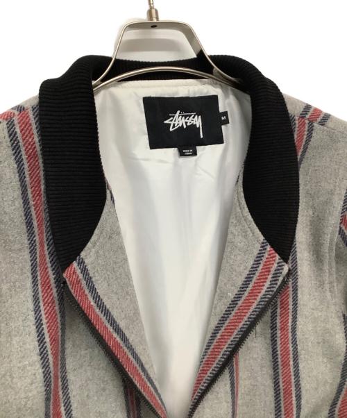 stussy（ステューシー）stussy (ステューシー) ジップジャケット グレー サイズ:Mの古着・服飾アイテム