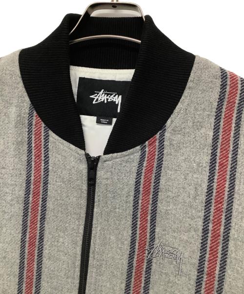 stussy（ステューシー）stussy (ステューシー) ジップジャケット グレー サイズ:Mの古着・服飾アイテム