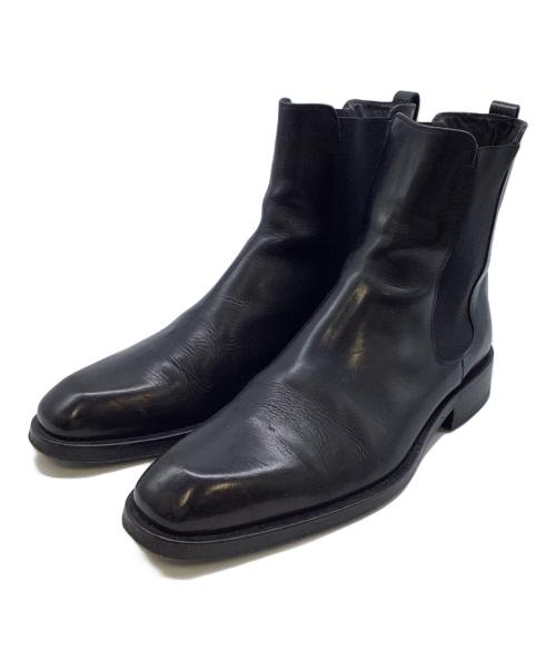 GIORGIO ARMANI（ジョルジョアルマーニ）GIORGIO ARMANI (ジョルジョアルマーニ) サイドゴアブーツ ブラック サイズ:40の古着・服飾アイテム