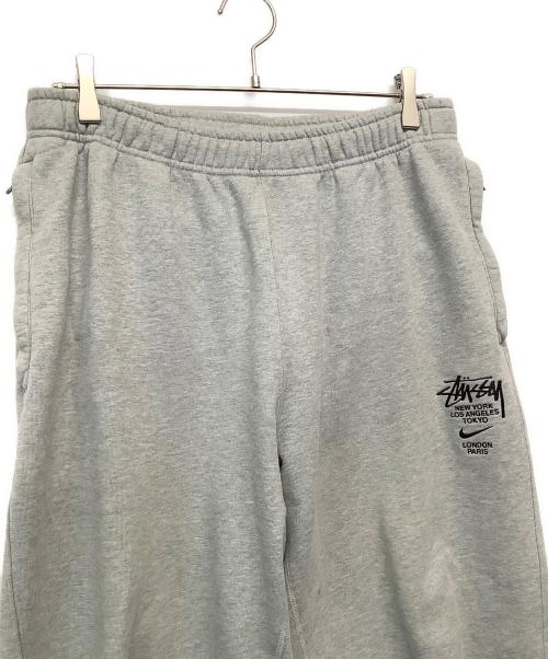 STUSSY×NIKE（ステューシー×ナイキ）stussy×NIKE (ステューシー×ナイキ) スウェットパンツ グレー サイズ:Mの古着・服飾アイテム