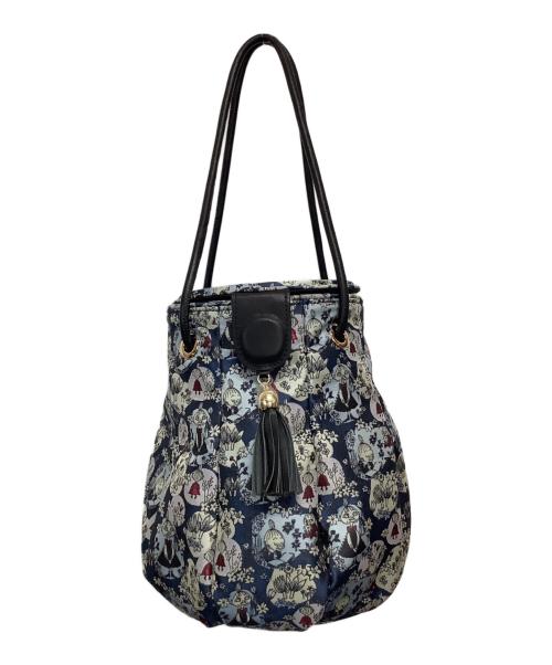 MOOMIN（ムーミン）MOOMIN (ムーミン) ハンドバッグ ネイビーの古着・服飾アイテム