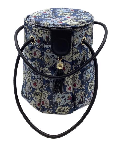 MOOMIN（ムーミン）MOOMIN (ムーミン) ハンドバッグ ネイビーの古着・服飾アイテム