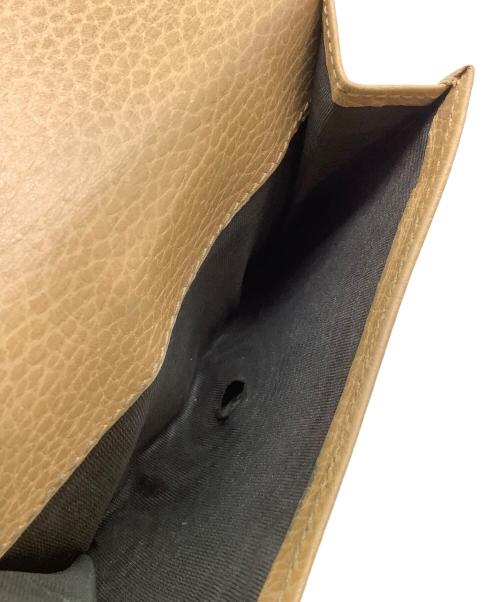 GUCCI（グッチ）GUCCI (グッチ) 2つ折り財布 ベージュの古着・服飾アイテム