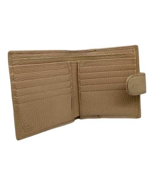 GUCCI（グッチ）GUCCI (グッチ) 2つ折り財布 ベージュの古着・服飾アイテム