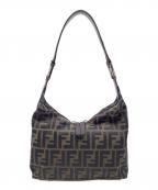 FENDIフェンディ）の古着「ワンショルダーバッグ　ズッカ」｜ブラウン