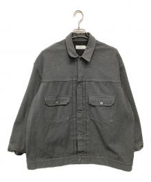 Graphpaper（グラフペーパー）の古着「COLORFAST DENIM JACKET」｜グレー