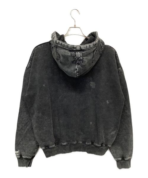 Chillin（チリン）Chillin (チリン) BLACKANNY (ブラックアニー) ジップパーカー グレー サイズ:Mの古着・服飾アイテム