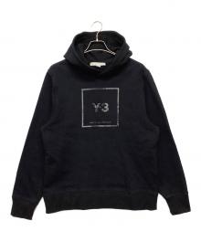 adidas×Y-3（アディダス×ワイスリー）の古着「U SQUARE LABEL GRAPHIC HOODIE」｜ブラック