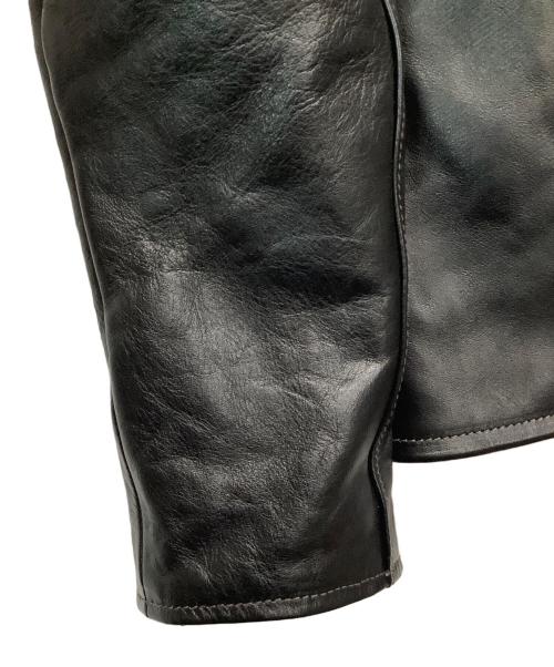 Buco（ブコ）Buco (ブコ) ホースハイドシングルレザージャケット ブラック サイズ:40の古着・服飾アイテム