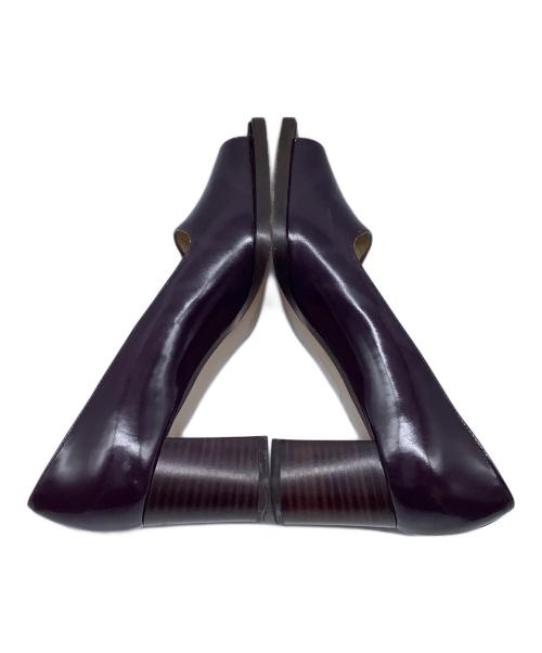 GUCCI（グッチ）GUCCI (グッチ) オープントゥーパンプス パープル サイズ:37の古着・服飾アイテム