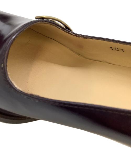 GUCCI（グッチ）GUCCI (グッチ) オープントゥーパンプス パープル サイズ:37の古着・服飾アイテム