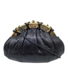 Judith Leiber NEW YORK（ジュディス・リーバー ニューヨーク）の古着「ショルダーバッグ」｜ブラック×ゴールド