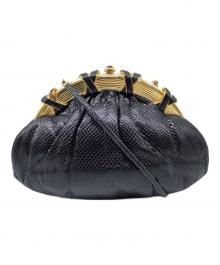 Judith Leiber NEW YORK（ジュディス・リーバー ニューヨーク）の古着「ショルダーバッグ」｜ブラック×ゴールド