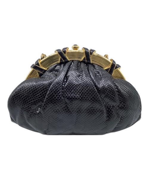 Judith Leiber NEW YORK（ジュディス・リーバー ニューヨーク）Judith Leiber NEW YORK (ジュディス・リーバー ニューヨーク) ショルダーバッグ ブラック×ゴールドの古着・服飾アイテム