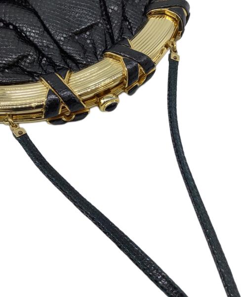 Judith Leiber NEW YORK（ジュディス・リーバー ニューヨーク）Judith Leiber NEW YORK (ジュディス・リーバー ニューヨーク) ショルダーバッグ ブラック×ゴールドの古着・服飾アイテム
