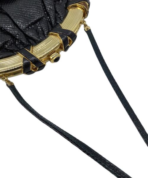 Judith Leiber NEW YORK（ジュディス・リーバー ニューヨーク）Judith Leiber NEW YORK (ジュディス・リーバー ニューヨーク) ショルダーバッグ ブラック×ゴールドの古着・服飾アイテム