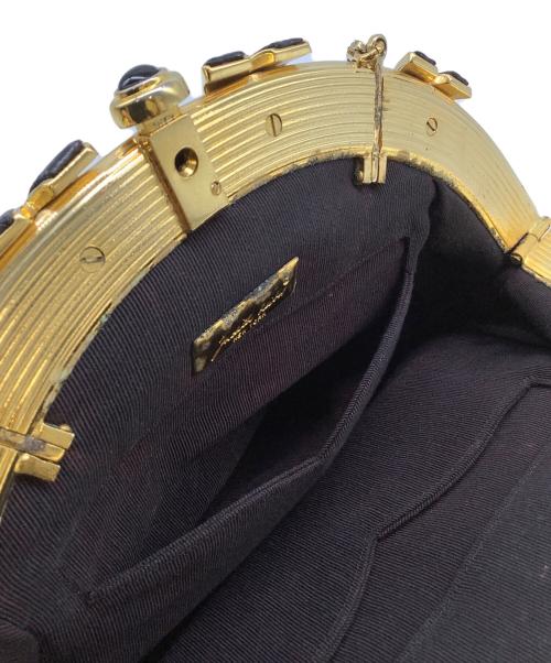 Judith Leiber NEW YORK（ジュディス・リーバー ニューヨーク）Judith Leiber NEW YORK (ジュディス・リーバー ニューヨーク) ショルダーバッグ ブラック×ゴールドの古着・服飾アイテム