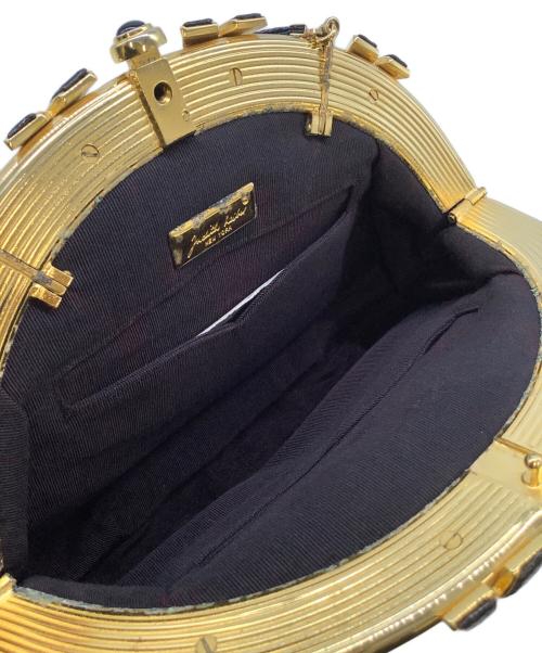 Judith Leiber NEW YORK（ジュディス・リーバー ニューヨーク）Judith Leiber NEW YORK (ジュディス・リーバー ニューヨーク) ショルダーバッグ ブラック×ゴールドの古着・服飾アイテム
