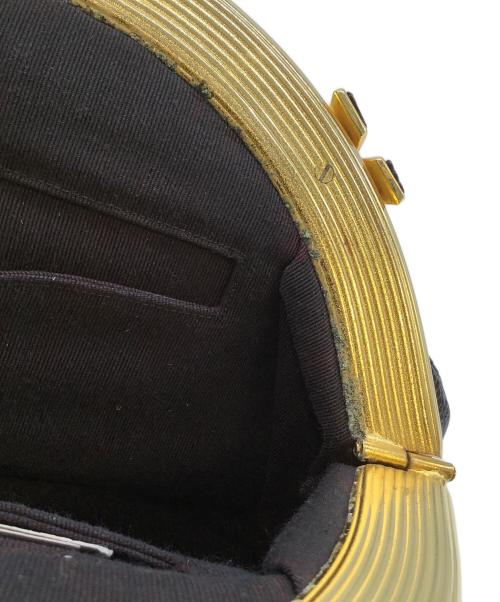 Judith Leiber NEW YORK（ジュディス・リーバー ニューヨーク）Judith Leiber NEW YORK (ジュディス・リーバー ニューヨーク) ショルダーバッグ ブラック×ゴールドの古着・服飾アイテム