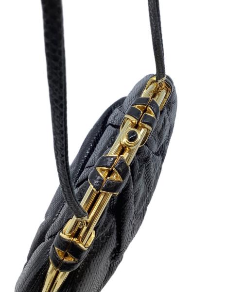 Judith Leiber NEW YORK（ジュディス・リーバー ニューヨーク）Judith Leiber NEW YORK (ジュディス・リーバー ニューヨーク) ショルダーバッグ ブラック×ゴールドの古着・服飾アイテム