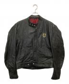 LEDER HARROレダー ハロー）の古着「レザージャケット」｜ブラック