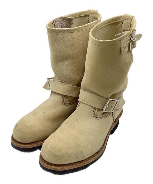RED WING（レッドウィング）RED WING (レッドウィング) エンジニアブーツ ベージュ サイズ:7　1\2の古着・服飾アイテム