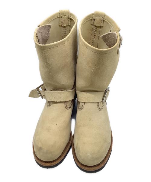RED WING（レッドウィング）RED WING (レッドウィング) エンジニアブーツ ベージュ サイズ:7　1\2の古着・服飾アイテム